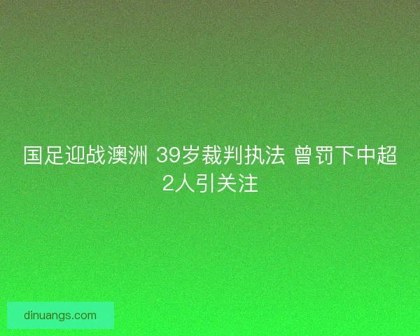 国足迎战澳洲 39岁裁判执法 曾罚下中超2人引关注