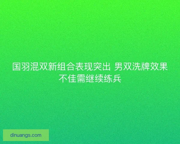 国羽混双新组合表现突出 男双洗牌效果不佳需继续练兵